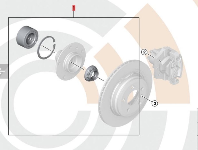 OE:33412220987  VALUELINE rear wheel bearing repair kit Suitable for BMW Brilliance 3 Series (E46) 325i04 2003-2004.