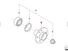 OE:33411093567  ведомая ступица с фланцем  Подходит для BMW Brilliance 3 серии (E46) 325i04 2003-2004 гг.