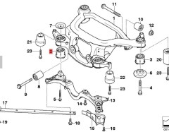 OE:33316770784  Резиновая опора передняя правая Подходит для BMW Brilliance 3 серии (E46) 325i04 2003-2004 гг.