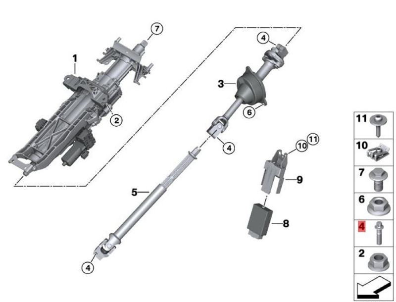 OE:32306778609 Звездчатый болт M8X33 Подходит для BMW Brilliance iX3 (G08) ведущих 20 моделей 2020-2021 гг.