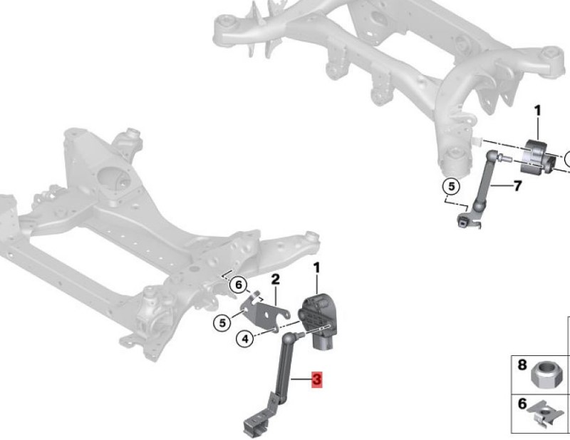 OE:37146891166 Front adjustment arm Suitable for BMW Brilliance iX3 (G08) leading 20 models 2020-2021.