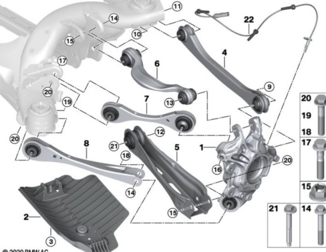 OE:34526890798  датчик скорости колеса задний Подходит для BMW Brilliance iX3 (G08) ведущих 20 моделей 2020-2021 гг.