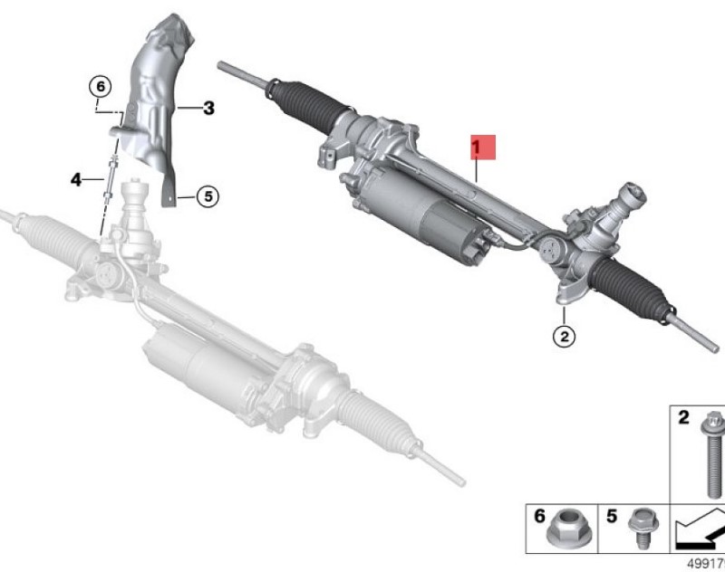 OE:32105A26B11  Electric steering mechanism Suitable for BMW Brilliance iX3 (G08) leading 20 models 2020-2021.
