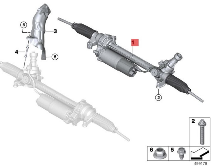 OE:32105A1D6B3  Electric steering mechanism Suitable for BMW Brilliance iX3 (G08) leading 20 models 2020-2021.