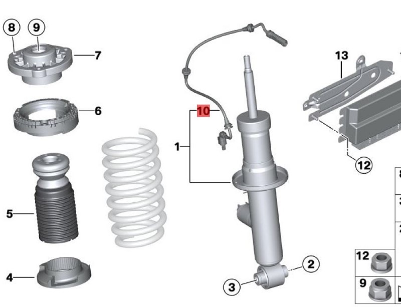 OE:37146873146  Front axle DC adapter cable Suitable for BMW Brilliance iX3 (G08) leading 20 models from 2020-2021.