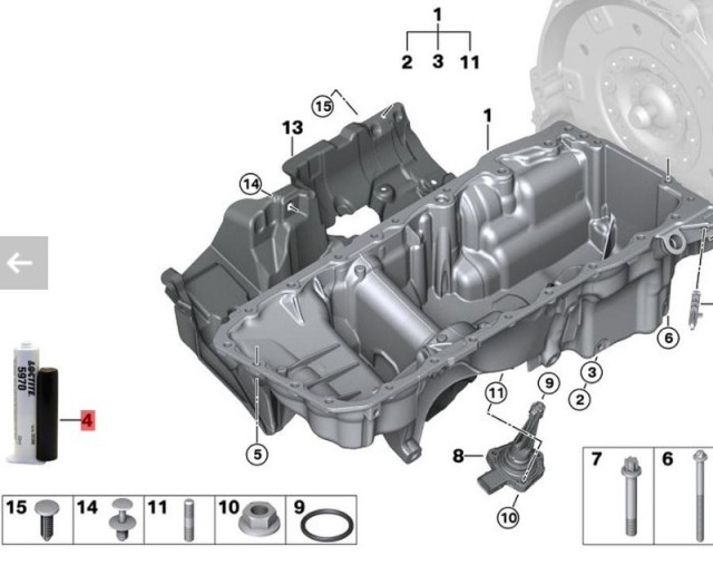 OE:83190404517  Жидкий герметик Loctite597050ML Подходит для BMW Brilliance 3 серии (E46) 325i04 2003-2004 гг.