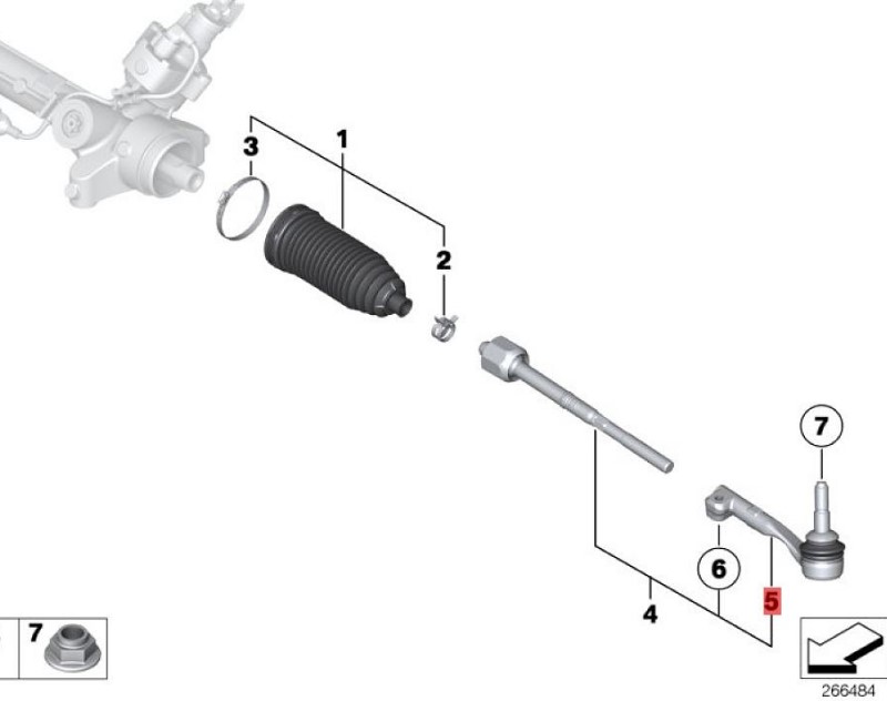 OE: 32105A018D4 Ball joint, right BMW X2 (F39) sDrive20iM off-road kit for 20 models from 2019-2020.
