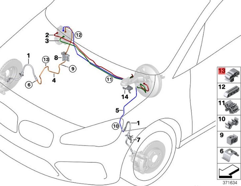 OE:34356767984 BMW X1 (E84) sDrive18i manual transmission 13 model 2012-2014 wire terminal.