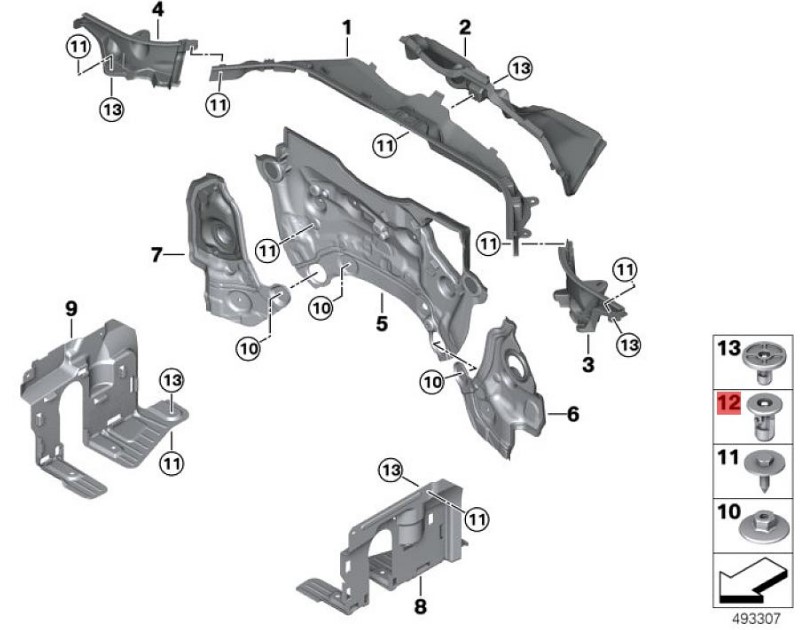 OE:7147201307 Spacer nut L=18.4, DMAX=18 BMW X2 (F39) sDrive20iM off-road kit for 20 models from 2019-2020.