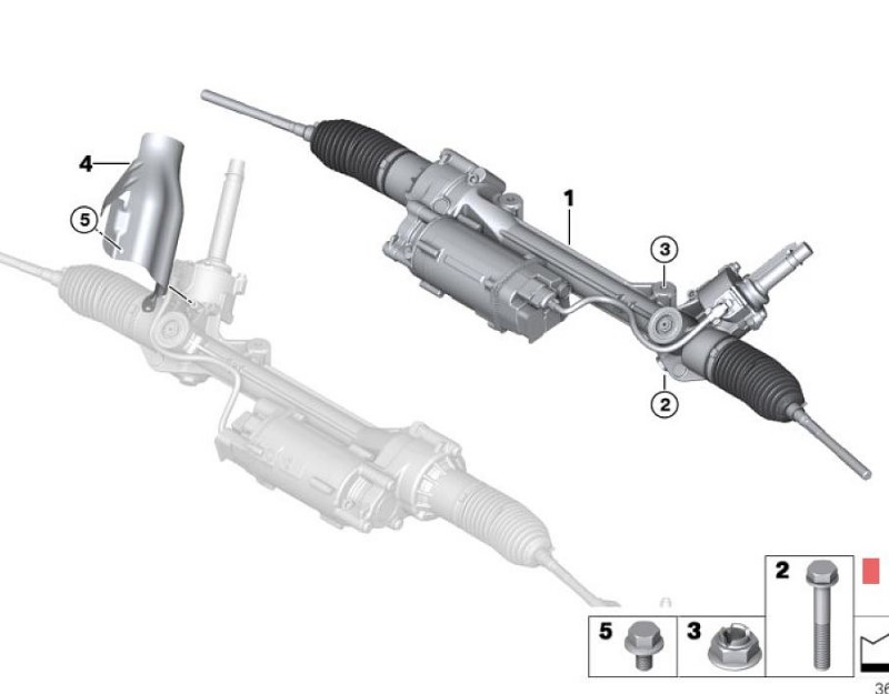 OE:32106773068 Bolt M10X70-10.9 BMW X1 (E84) sDrive18i manual transmission 13 models 2012-2014.