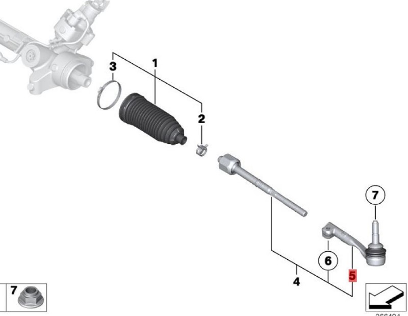 OE: 32105A018D0  Ball joint, left BMW X2 (F39) sDrive20iM off-road kit for 20 models from 2019-2020.