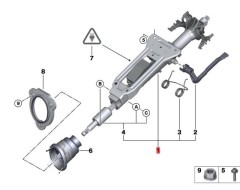 OE:32306784867 Рулевая колонка регулируется вручную BMW X1 (E84) sDrive18i МКПП 13 модели 2012-2014 гг.