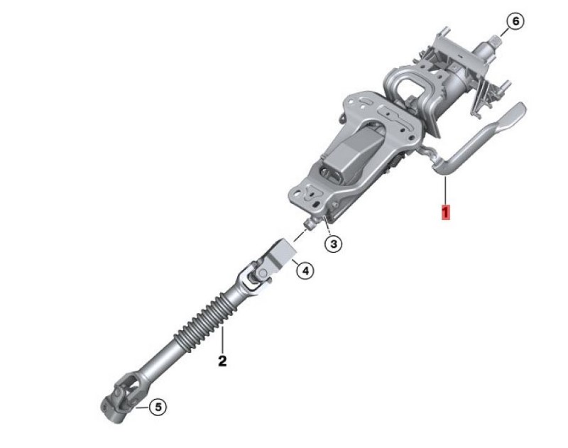 OE:32306864827 Manually adjustable steering column BMW X2 (F39) sDrive20iM off-road kit for 20 models from 2019-2020.