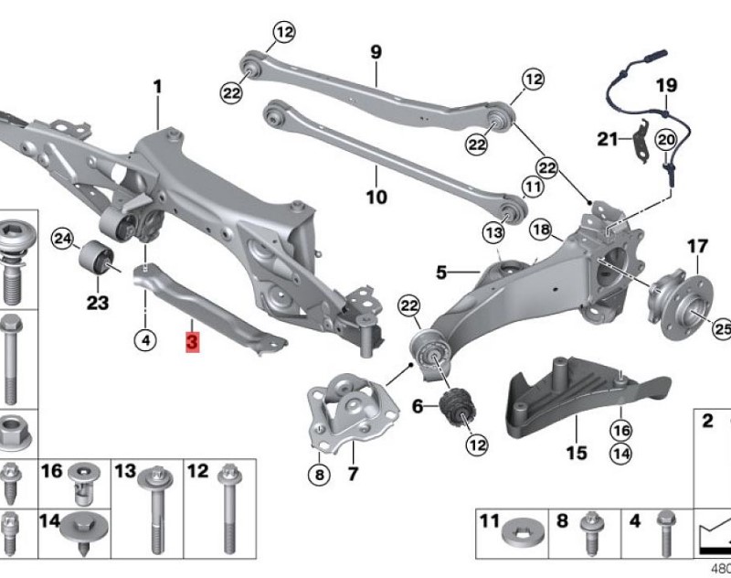OE:33316865471 BMW X2 (F39) sDrive20iM crossbar off-road kit for 20 models from 2019-2020.