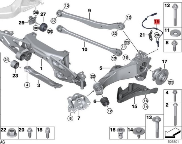 OE:34526895882 Датчик пульса DSC задний BMW X2 (F39) sDrive20iM комплект для бездорожья 20 моделей 2019-2020 гг.