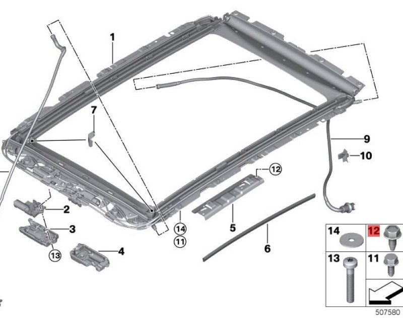 OE:7146973023 Bolt M6X14 BMW 1 Series Hatchback (restyling E87) 120i