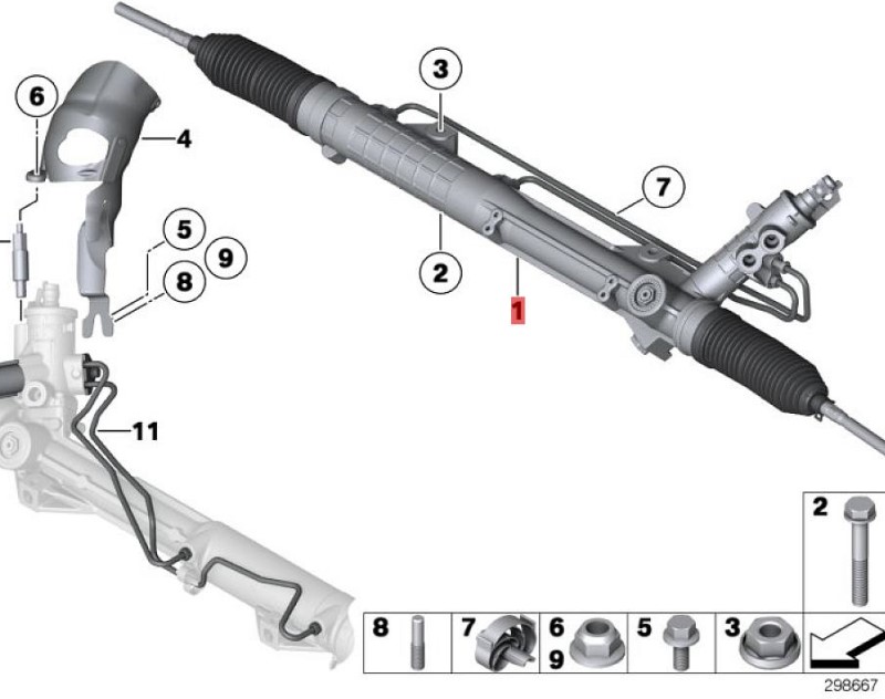 OE:32106873625 Warranty Power steering REMAN BMW 1 Series Hatchback (E87 Facelift) 120i Manual Transmission 08 2008-2011