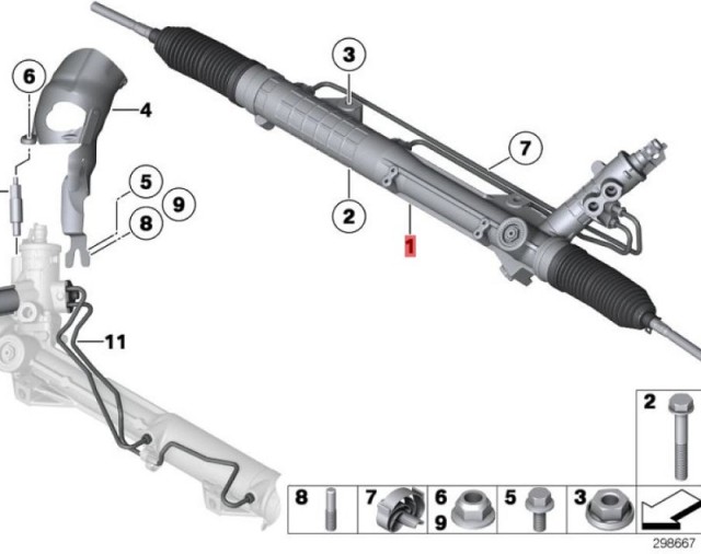 OE:32106873625 Гарантия Гидроусилитель руля REMAN BMW 1 серии Хэтчбек (E87 Facelift) 120i МКПП 08 2008-2011