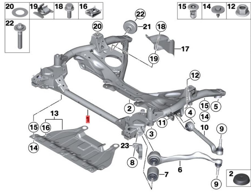 OE:31106872118 front axle beam