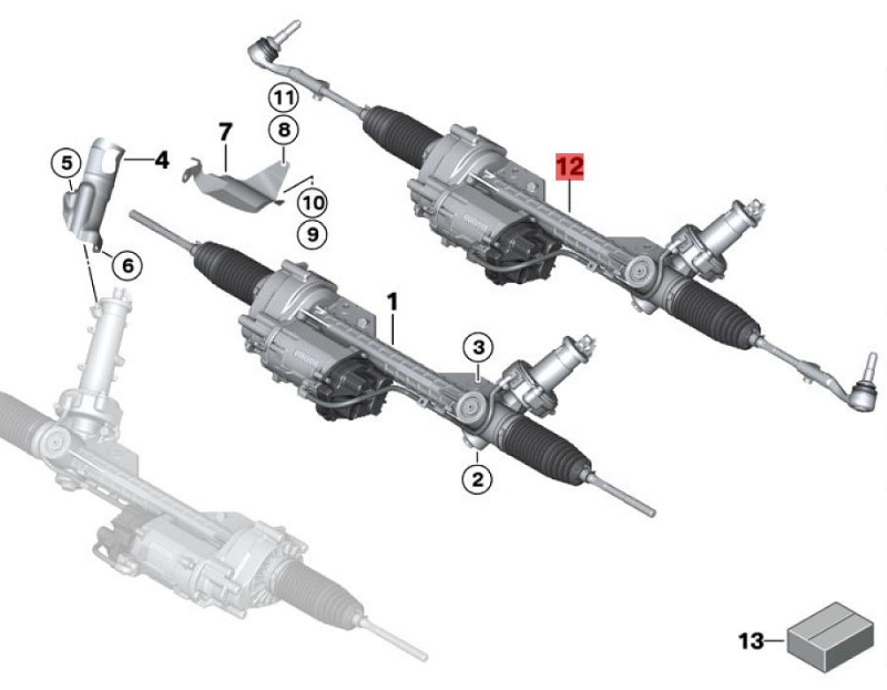 OE:32106871127 Electric steering mechanism SPORT/TCP