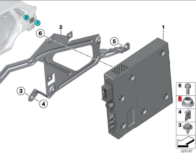OE:7119905949  Hexagon self-locking nut M6-8-ZNIVSI