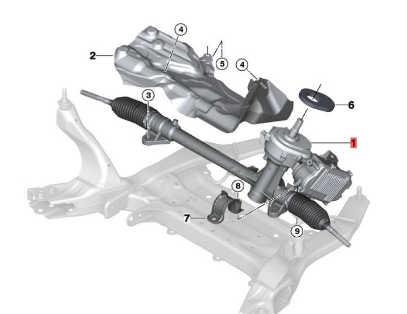 OE:32106897692 Warranty Electric steering mechanism