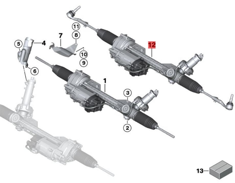 OE:32106868878 Electric steering mechanism SPORT/TCP