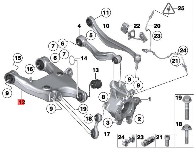 OE: 33326794878  Right pendulum BMW 6 Series GC(F06)640i2011-2014