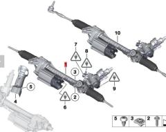 OE:32106868351 Гарантия Электрический рулевой механизм БМВ 6 серии GC(F06)640i2011-2014