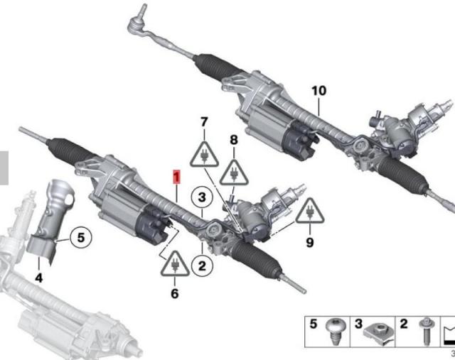 OE:32106860178 Гарантия Электрический рулевой механизм БМВ 6 серии GC(F06)640i2011-2014
