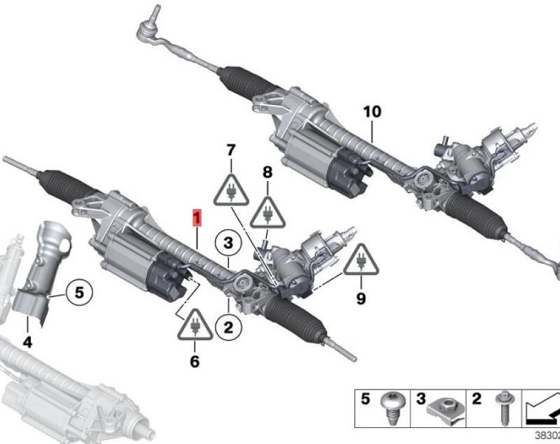OE:32106873502 Warranty Electric steering mechanism BMW 6 Series GC(F06)640i2011-2014