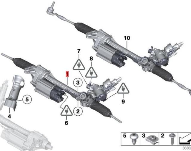 OE:32106873502 Гарантия Электрический рулевой механизм БМВ 6 серии GC(F06)640i2011-2014