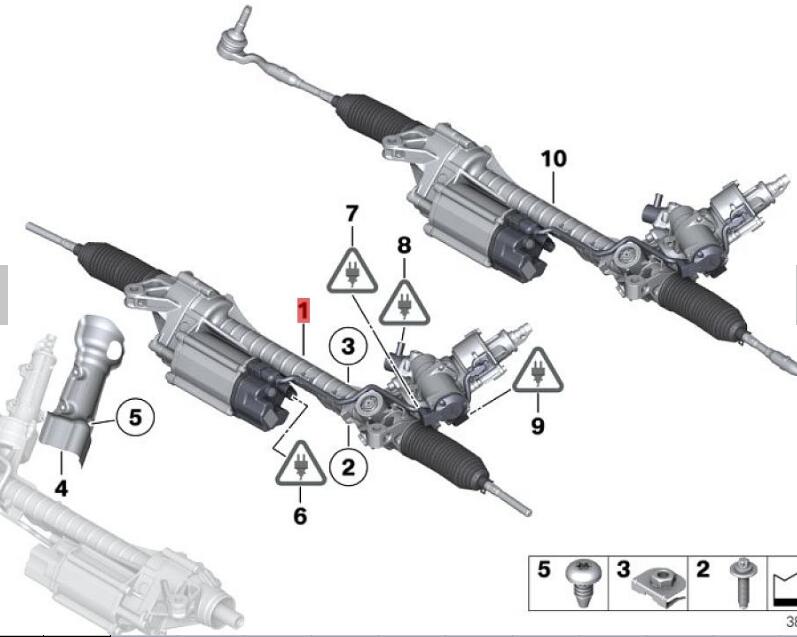 OE:32106865433 Warranty Electric steering mechanism BMW 6 Series GC(F06)640i2011-2014