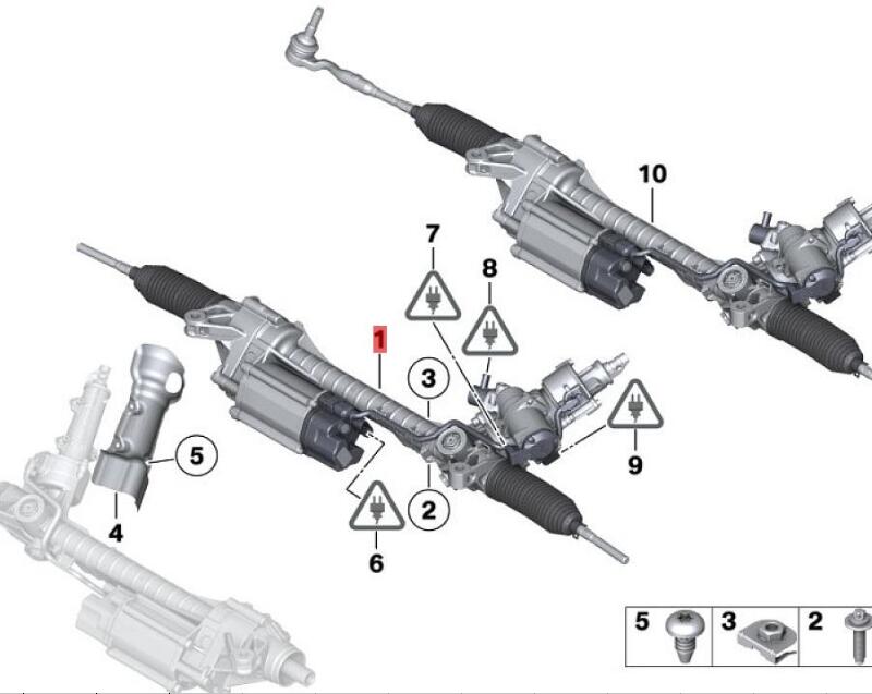OE:32106868347 Warranty Electric steering mechanism BMW 6 Series GC(F06)640i2011-2014