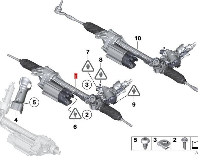 OE:32106883546 Warranty Electric steering mechanism BMW 6 Series GC(F06)640i2011-2014