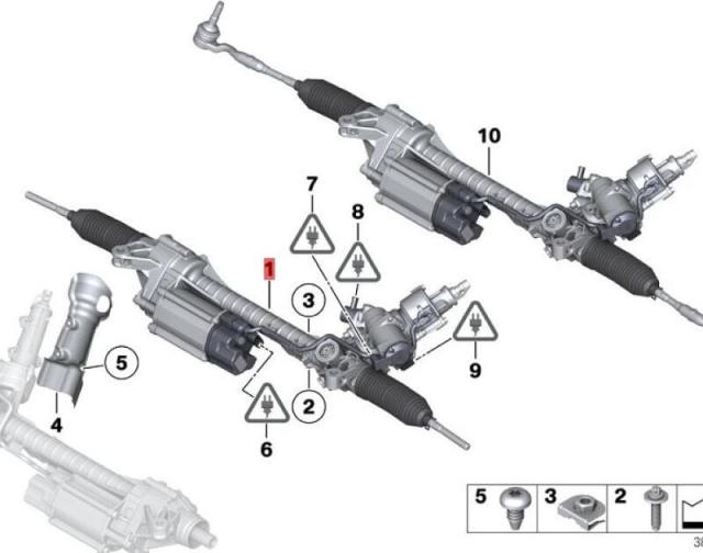 OE:32106883546 Гарантия Электрический рулевой механизм БМВ 6 серии GC(F06)640i2011-2014