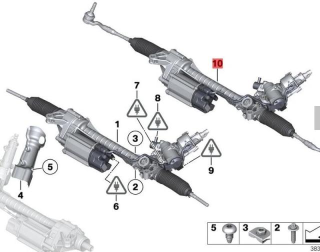 OE:32106867973 Электрический рулевой механизм БМВ 6 серии GC(F06)640i2011-2014