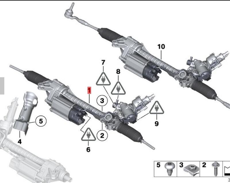 OE:32106860174 Warranty Electric steering mechanism BMW 6 Series GC(F06)640i2011-2014
