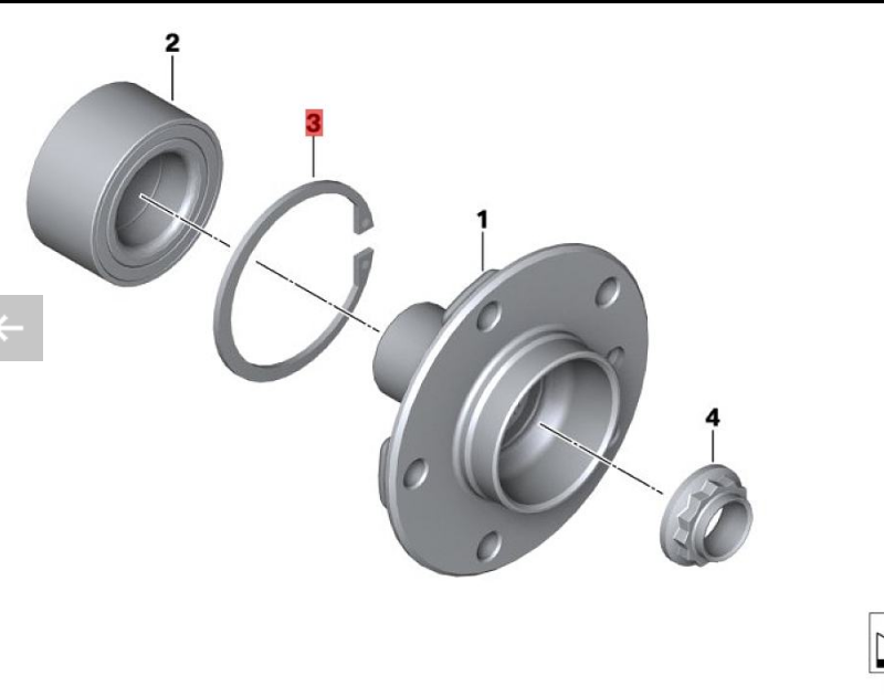 OE:7119934755 Anti-rotation ring 85X3