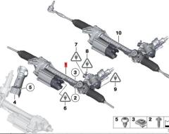 OE:32106870796  Гарантия Электрический рулевой механизм БМВ 6 серии GC(F06)640i2011-2014