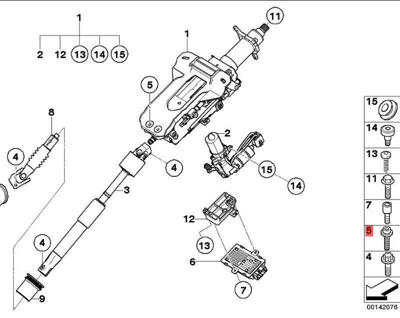 OE:32306756112 Round head screws and washers M8X28MM BMW 7 Series (E66) 730Li Classic Edition 08 2008-2008