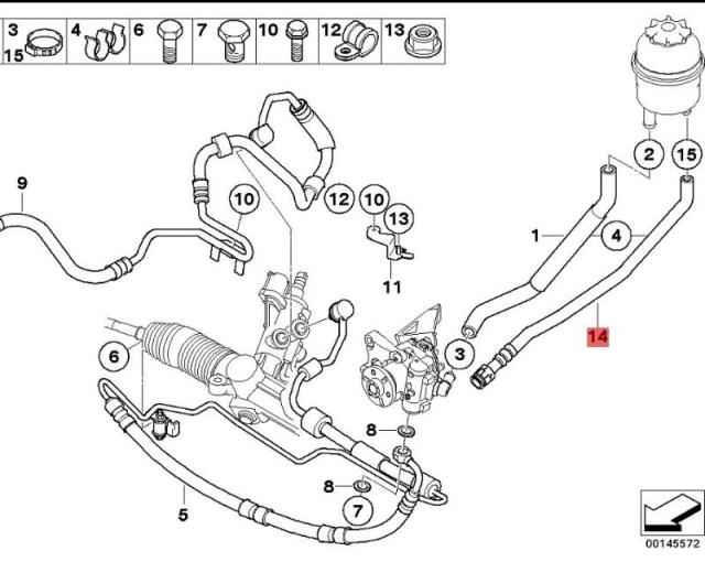 OE:32416767952 обратная линия охладителя BMW 7 серии (E66) 730Li Classic Edition 08 2008-2008