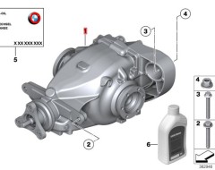 OE:33107592932 Задний ведущий мост I=4,44 BMW (импорт) X1 (E84) sDrive18i люкс 10 моделей 2010-2011 гг