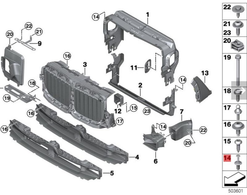 OE:51111908077 Expansion rivet D=6MM BMW (import) X3 (E83) 3.0i04 2003-2004