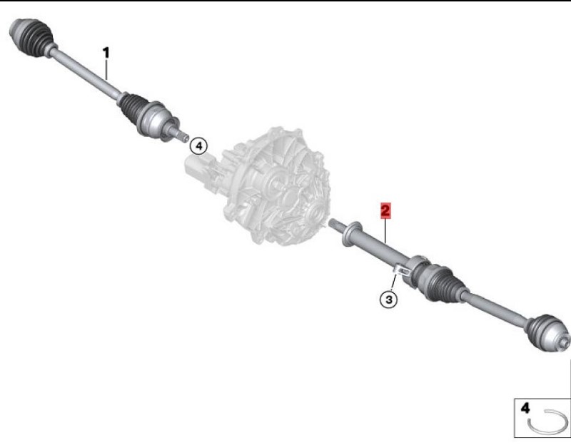OE:31608611323 Front left output shaft BMW i8(I12)i82014-