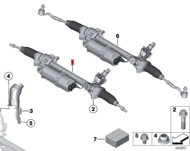 OE:32106889084 Electric steering mechanism BMVS3(E83)3.0i04 2003-2004
