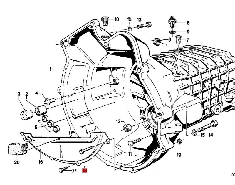 OE:7119905549 Hexagon head bolt M8X40-ZNIVSI BMW X5 (E53) 3.0i 2002-2006