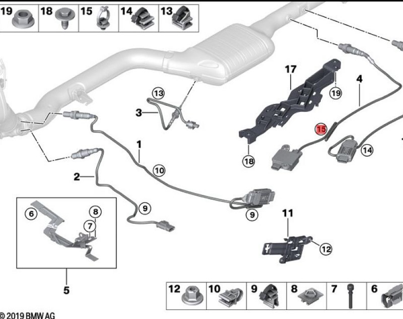 OE:61138375988 Clamps and brackets Ø=7.9/L=150 BMW X5 (E53) 3.0i 2002-2006