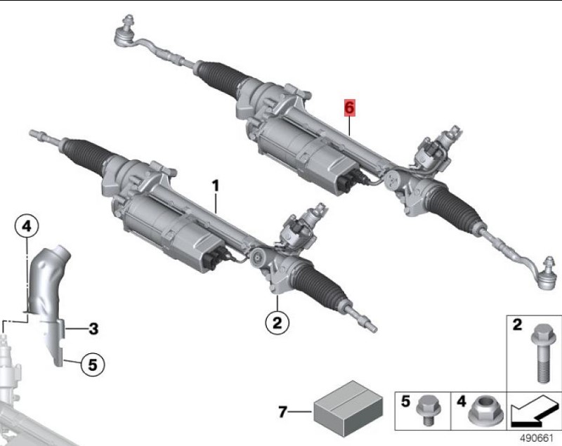OE:32106889085 Electric steering mechanism BMW X3 (E83) 3.0i04 2003-2004