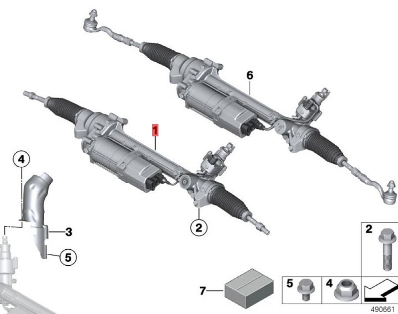 OE:32106889087 Warranty Electric steering mechanism BMW X3 (E83) 3.0i04 2003-2004
